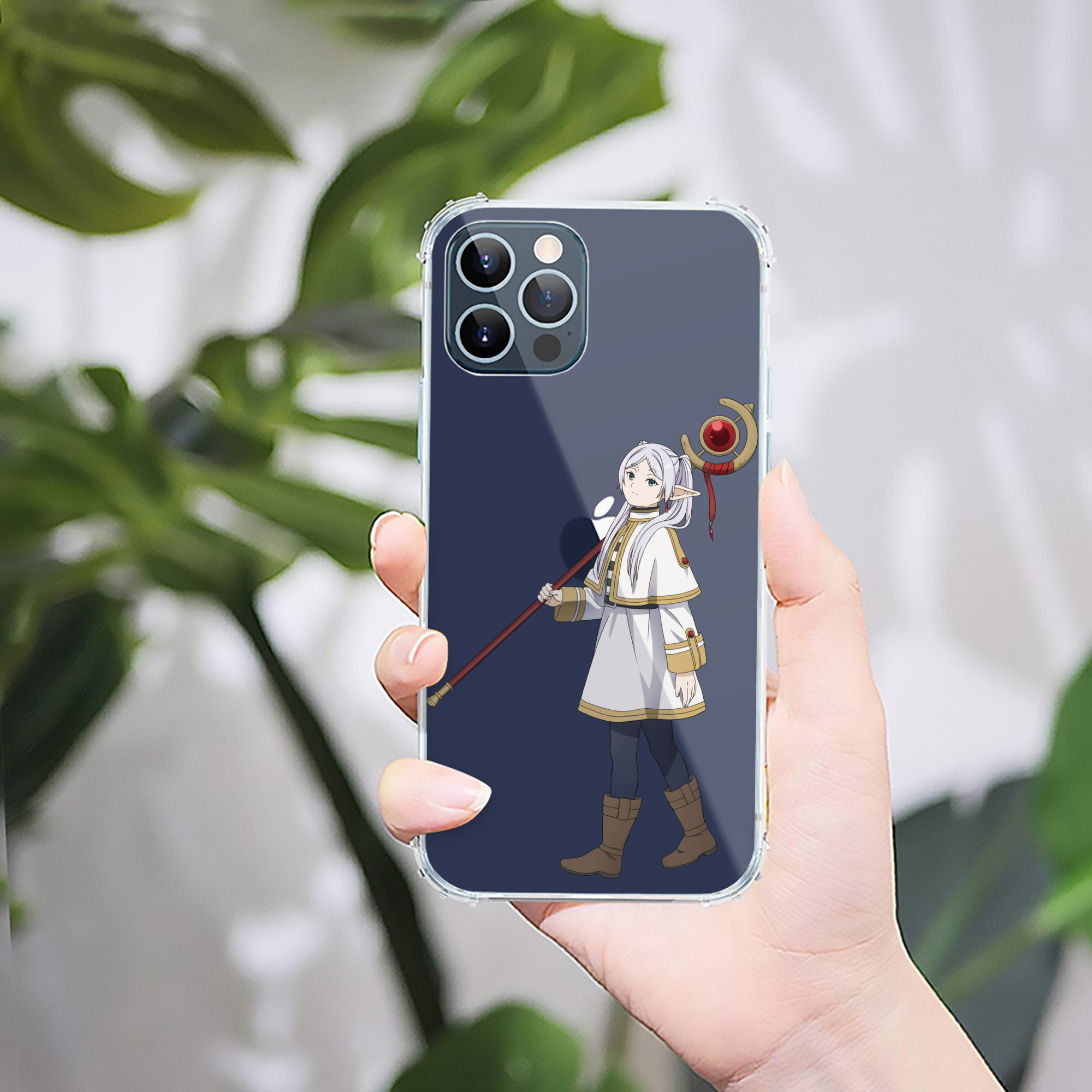 （画像用） 葬送のフリーレン Frieren 【iPhone 12シリーズ対応】透明スマホケース（クリアソフトケース）